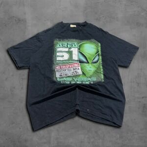 Y2K Vintage 90s Area 51 Pyramid Creations Streetwear Tee Shirt